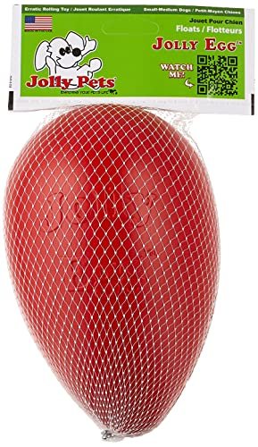 Jolly Pets - Jolly Egg Dog Toy Red / 8 in