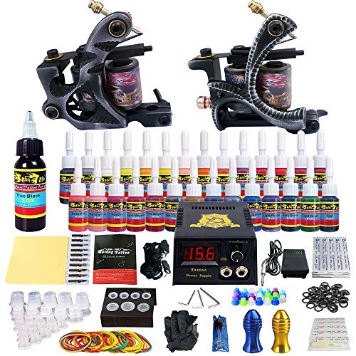Tattoo Machine Kit Yuelong Complete Tattoo Kits Pro Machine Guns Foot  Pedal Clip Cord Needles for Beginners and Experienced Artists Tattoo  Supplies  Imported Products from USA  iBhejo
