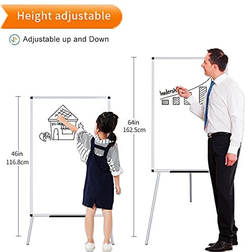 Portable Mobile Magnetic Flipchart Tripod Whiteboard Easel