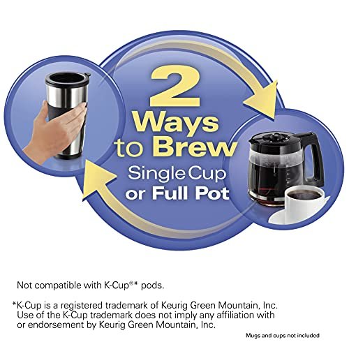 Hamilton Beach 2-Way Programmable 12 Cup and Single-Serve Coffee