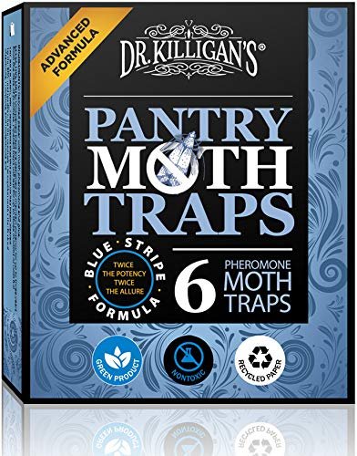 Dr. Killigans Premium Clothing Moth Traps with Pheromones Prime, 6-Pack  Non-T