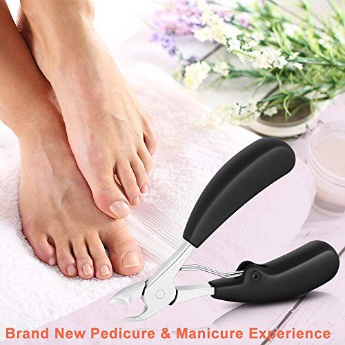 Bezox Thick Toenail Clippers For Seniors - Large Toe Nail Clippers