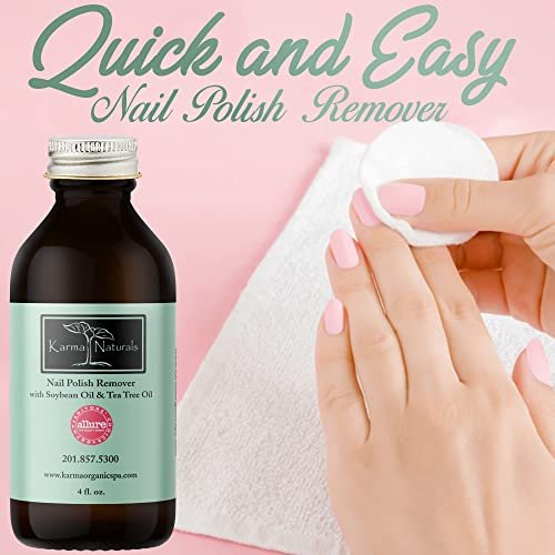Buy Karma Organic Natural Soybean Lavender Nail Polish Remover Non Toxic,  Vegan, Cruelty, Acetone Free Nails Strengthener for Fingernails 4floz  Online in India - Etsy