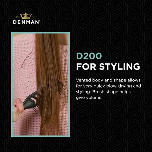 Denman brush hotsell straight hair