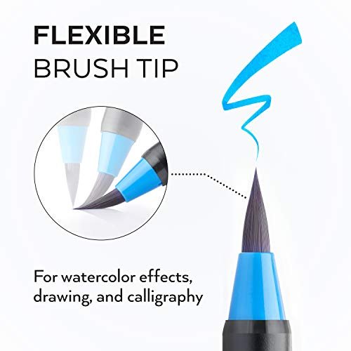 Real Brush Pens® Single Color - Pack of 4 in 2023