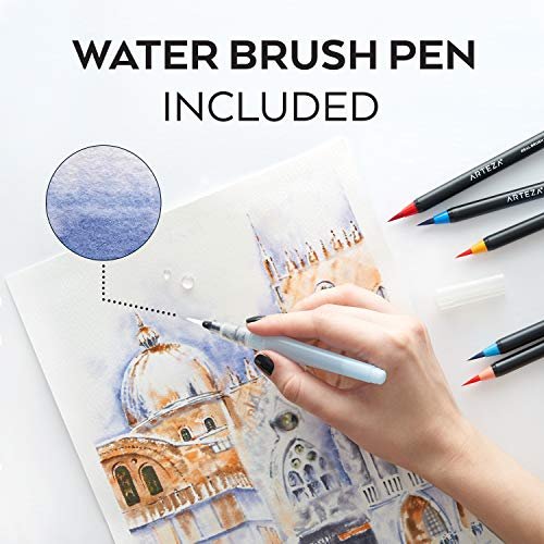 Arteza Liquid Glitter Real Brush Pen Set - 24 Pack