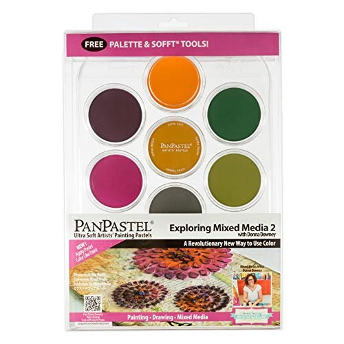 PanPastel 30076 Donna Downey Exploring Mixed Media #2 Ultra Soft Artist  Pastel 7 Color Kit w/Sofft Tools & Palette - Imported Products from USA -  iBhejo