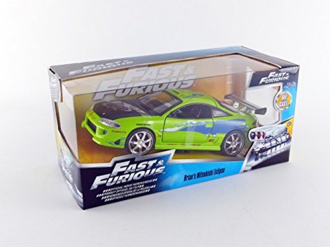 Jada Toys 1:24 Fast & Furious Brian's Mitsubishi Eclipse Play Vehicle 