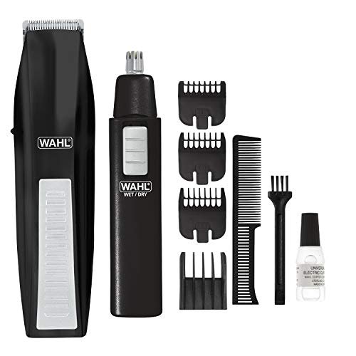 Wahl Home Barber Haircutting Kit with Clippers, Ear/Nose/Brow