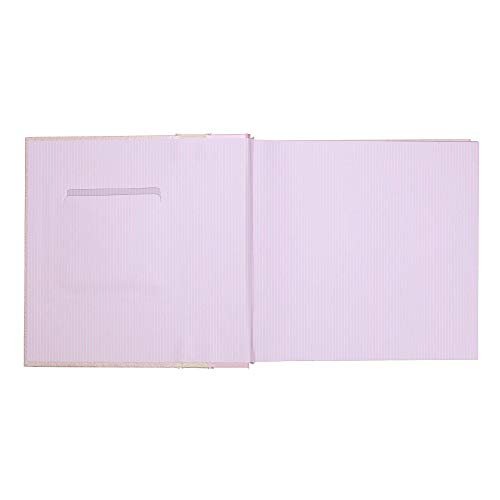 C.R. Gibson Pink Photo Album Baby Book for Girls, 10.4 x 9.7 x 1.9 inches,  80 Pages - Imported Products from USA - iBhejo