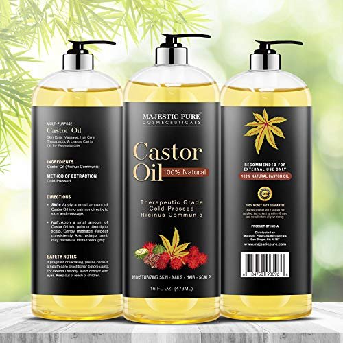 Naturethrill Castor Oil For Hair, Nails, Skin 100% Natural