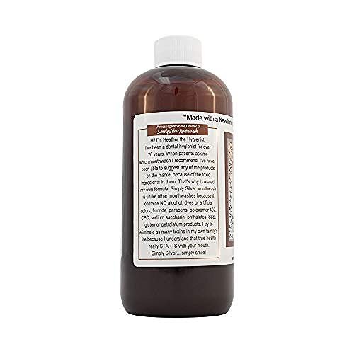 Simply Silver Mouthwash Cinnamon FlavorAll Natural Colloidal Silver