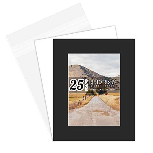 Golden State Art,8x10 White Backing Board with Browncore