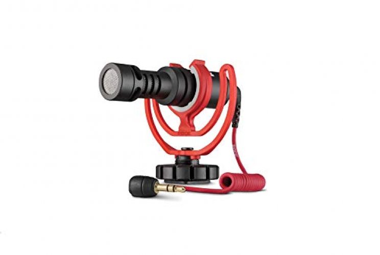 Rode VideoMicro Compact On-Camera Microphone with Rycote Lyre Shock Mount,  Auxiliary, Black