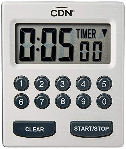  CDN TM30 Direct Entry 2-Alarm Timer-Alarm Sounds or Vibrates -  1 count: Digital Kitchen Timer: Home & Kitchen