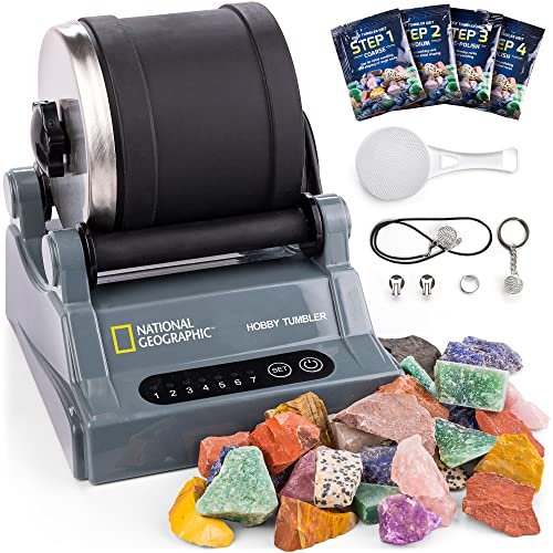 National Geographic Rock Tumbler Kit Hobby Edition Includes Rough  Gemstones, And 4 Polishing Grits, Great Stem Science Kit For Geology  Enthusiast - Imported Products from USA - iBhejo