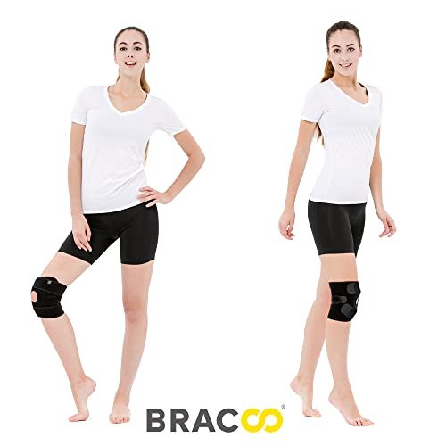 Bracoo Adjustable Compression Knee Patellar Pad Tendon Support Sleeve Brace  For Men Women - Arthritis Pain, Injury Recovery, Running, Workout, Ks10 ( -  Imported Products from USA - iBhejo
