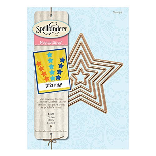 Spellbinders S4-092 Nestabilities Stars Five Etched/Wafer Thin