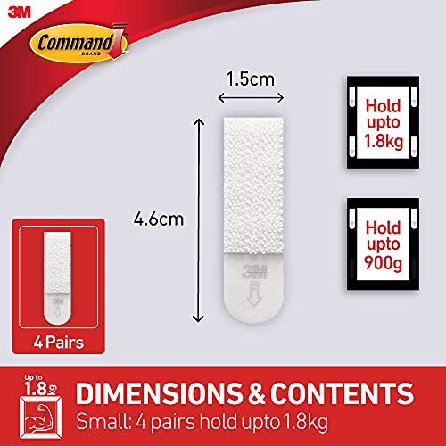 Command Picture Hanging Strips, Narrow - 4 pairs