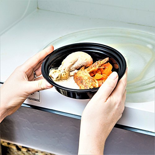 Round Meal Prep Containers with Lids, 10-Pack