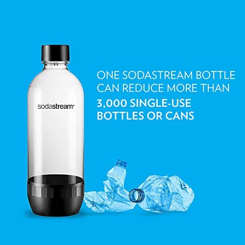 Sodastream 1l Carbonating Bottles Black Twin Pack