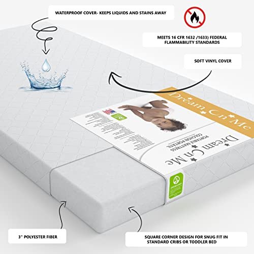 Dream on me mini crib outlet mattress