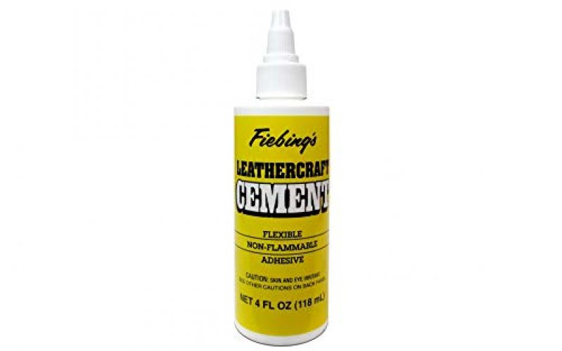  Fiebing's Leathercraft Cement - Leather Glue (4oz) - Quick  Drying, High Strength, Flexible Adhesive w/Permanent Bonding for Craft or  Repair for Leather Jackets, Shoes, Wallets, Furniture - Non-Toxic : Arts,  Crafts