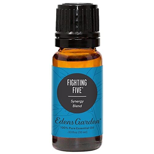 Edens Garden Fighting Five Essential Oil Synergy Blend, 100% Pure  Therapeutic Grade (Undiluted Natural/Homeopathic Aromatherapy Scented  Essential Oil Blends) 10 ml Fighting Five 10 ml (.33 fl oz) 
