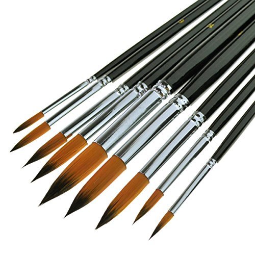 Best Deal for Oil Paint Brushes, Paint Brush Set Flexible 9pcs