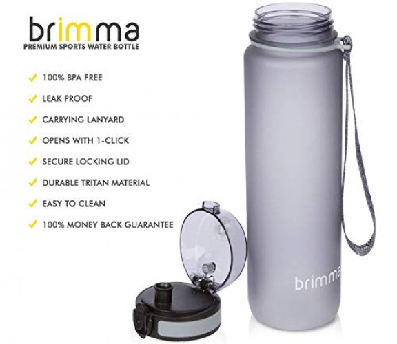 Brimma Fruit Infuser Water Bottle - 32 oz Large, Leakproof Plastic Fruit  Infusion Water Bottle for Gym, Camping, and Travel