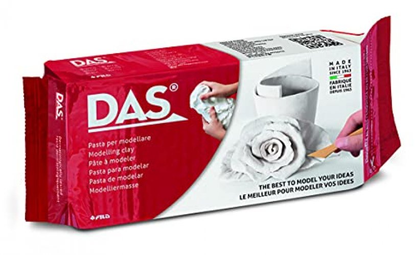 DAS Air-Hardening Modeling Clay - White Air Dry Clay 1.1lb Block - Pliable  Air Clay for Sculpting and Coating - Easy to Use Air Dry Modeling Clay 