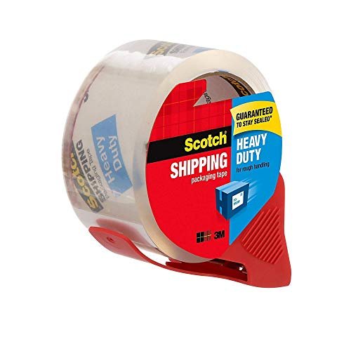 3M Scotch® 1 7/8 x 54.6 Yards Clear Heavy-Duty Shipping and Packaging Tape  with Dispenser Gun 3850-ST