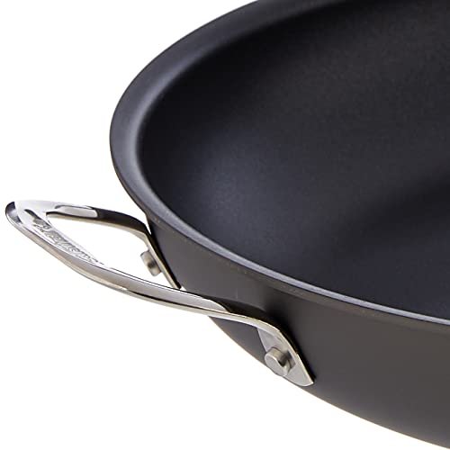 Cuisinart 622-36H Chef's Classic Nonstick Hard-Anodized 14-inch Open Skillet with Helper Handle, Black