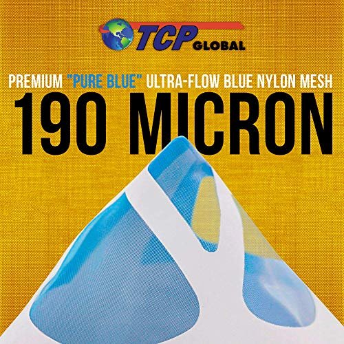 Tcp Global 50 Pack Of Paint Strainers With Fine 190 Micron Filter Tips -  Premium Pure Blue Ultra-Flow Blue Nylon Mesh - Cone Paint Filter Screen -  Imported Products from USA - iBhejo