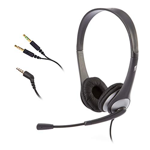 Cyber Acoustics Stereo Headset Ac 204 3.5Mm Stereo Y Adapter