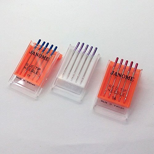 HONEYSEW Sewing Machine Blue Tip Needle Size 11 Purple Tip Needles Designed  for Janome Stretch Size14