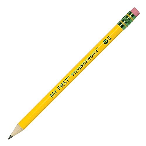 Ticonderoga My First Wood-Cased Pencils, Pre-Sharpened, 2 Hb, Yellow, 12  Count - Imported Products from USA - iBhejo