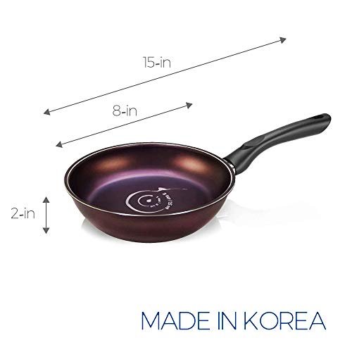 Techef - Frittata and Omelette Pan, Coated with Teflon Select (PFOA Free) (Black), Made in Korea
