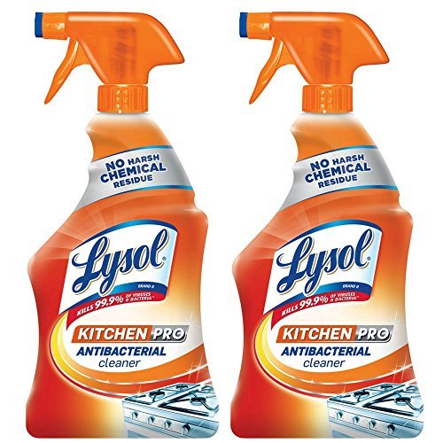 Lysol Pro Kitchen Spray Cleaner and Degreaser, Antibacterial All Purpose  Cleaning Spray for Kitchens, Countertops, Ovens, and Appliances, Citrus