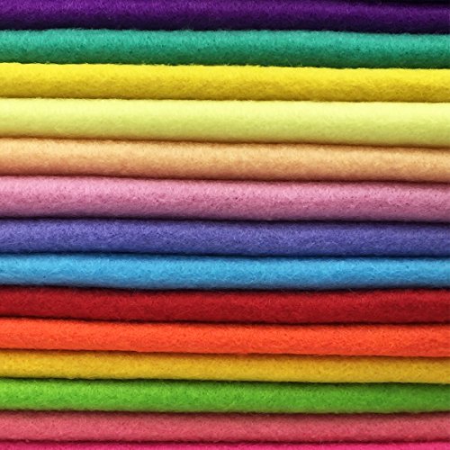 Assorted Felt Squares - 8 x 12 Inches - Assorted Colors - Craft, DIY, Sewing
