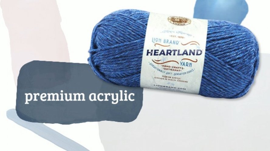Heartland Yarn for Crocheting, Knitting, and Weaving, Multicolor Yarn,  1-Pack, A