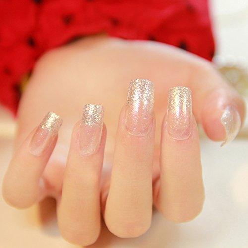 The Glitter French Manicure Trend Is Here To Give Your Classy Nails A  Little Pizazz