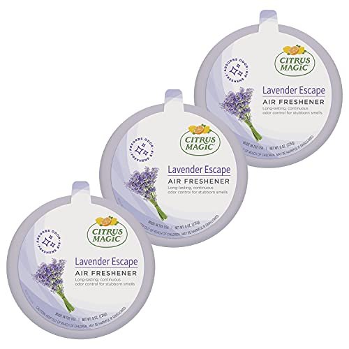 Citrus Magic Odor Absorbing Solid Air Freshener, Lavender Escape, 8-Ounce,  8 Ounce (Pack Of 3), 3 Count - Imported Products from USA - iBhejo