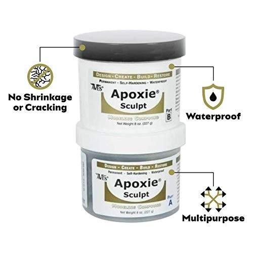 Apoxie Sculpt - 2 Part Modeling Compound A & B - 1 Pound, Natural