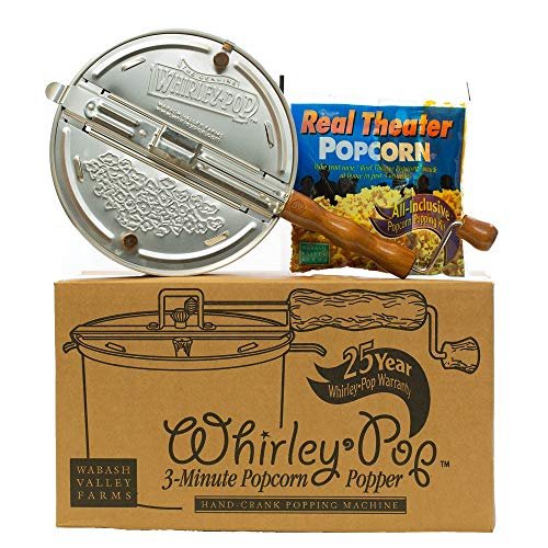 Whirley-Pop Stovetop Popcorn Popper Original Silver