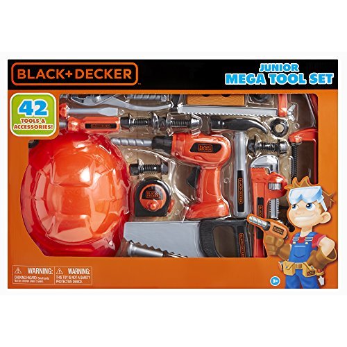 New Black & Decker 15 Piece Tool Set Junior Play Training Set Toy