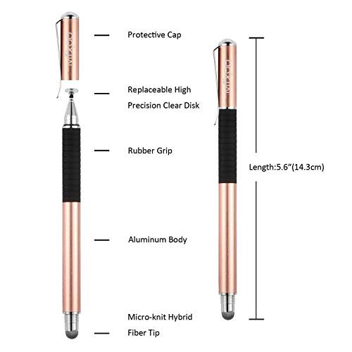 Universal touch pen with disc / rubber tip