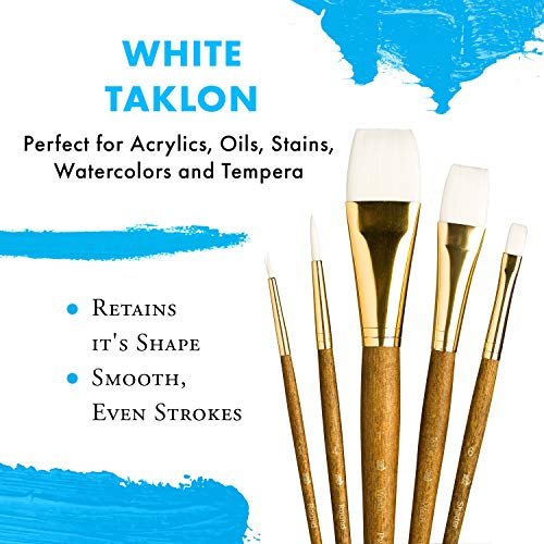 Princeton Real Value Series 9100 Synthetic White Taklon Brush Sets