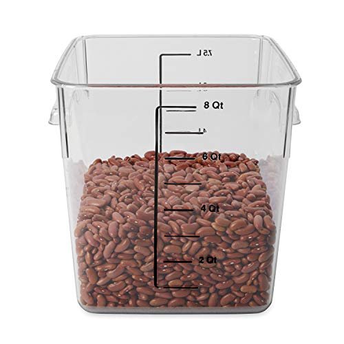 Rubbermaid 8 Qt. Clear Square Polycarbonate Food Storage Container
