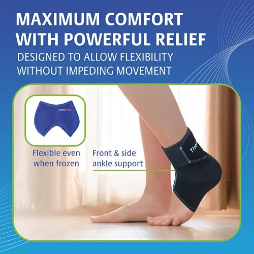 Therapaq Ankle And Foot Ice Pack Wrap -Small Reusable, Compression Hot And  Cold Gel Pack For Relief From Pain Heel Discomfort, Foot Swelling, Surgery  - Imported Products from USA - iBhejo